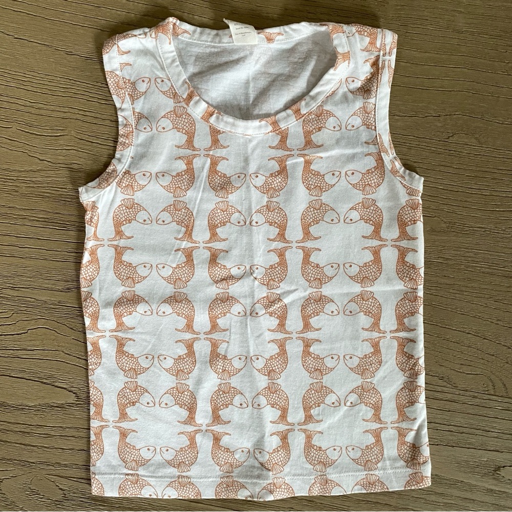 kate quinn koi fish tank top